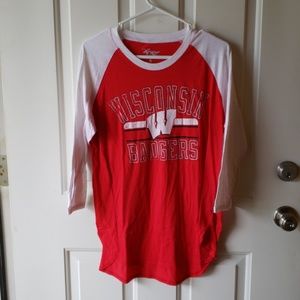 GUC Wisconsin Badger 3/4 sleeve tunic